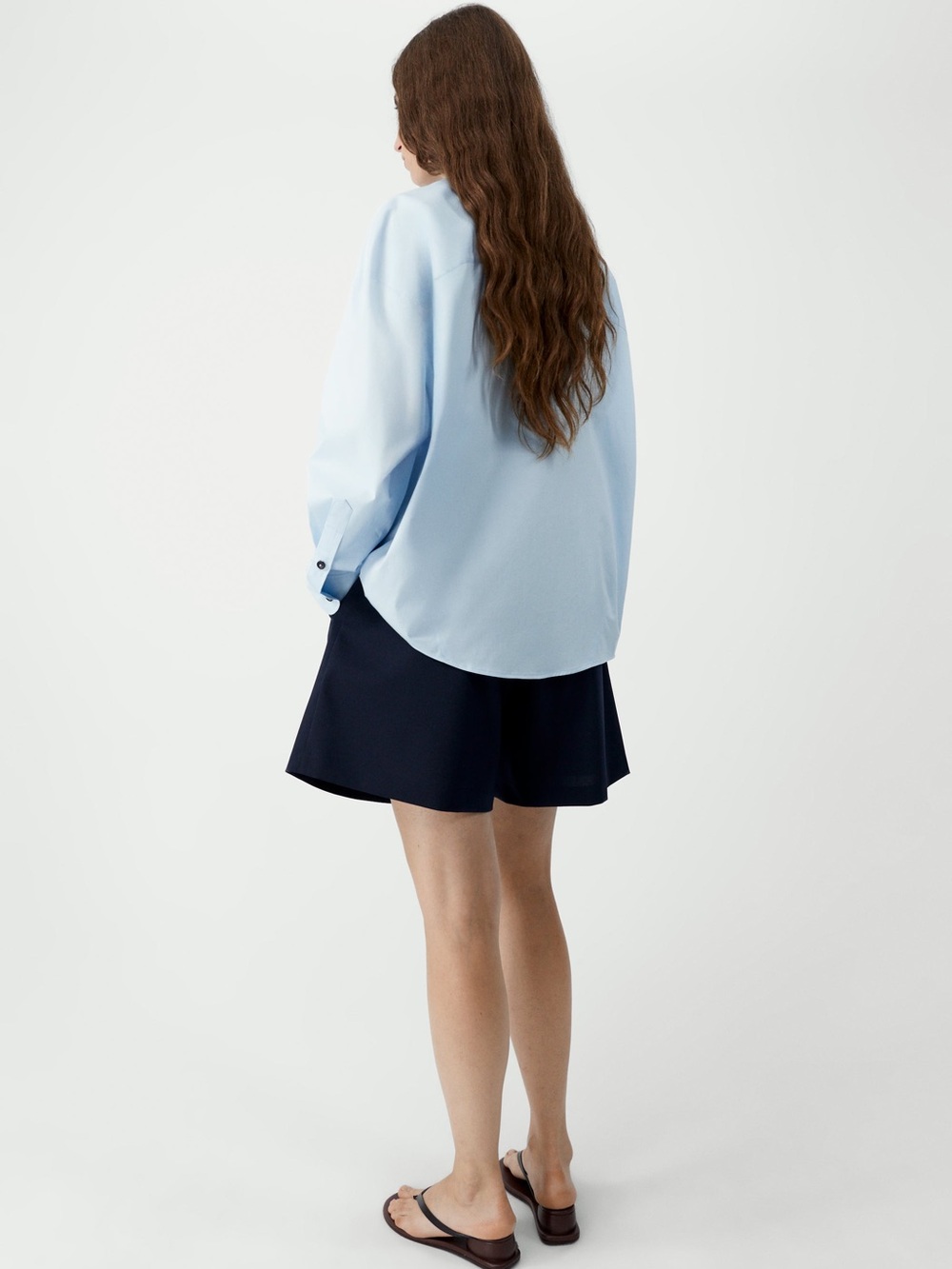 NWT - Cordera Oversized Shirt - Light Blue - Picture 2 of 4